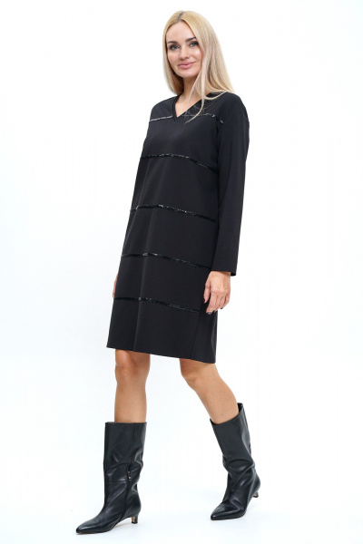 Платье прямого силуэта со спущенной линией плеч Alani Collection 2241 - фото 2