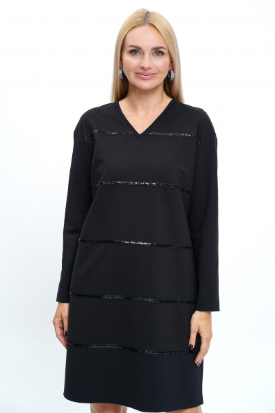 Платье прямого силуэта со спущенной линией плеч Alani Collection 2241 - фото 7