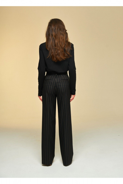 Классические брюки со стрелками из премиум-тканей DEVITA 3017 черный - фото 7