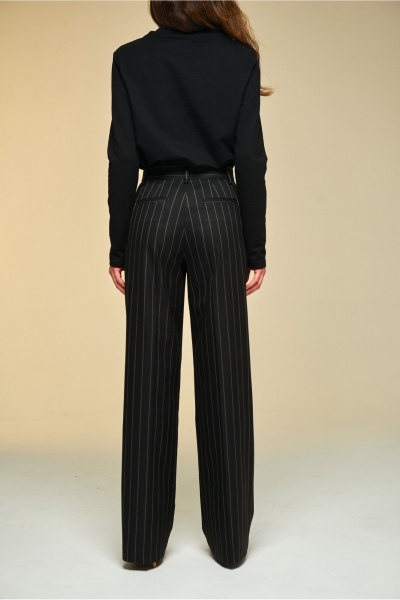 Классические брюки со стрелками из премиум-тканей DEVITA 3017 черный - фото 6