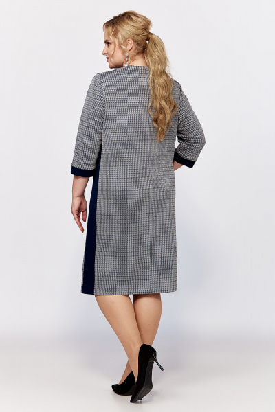 Платье прямого силуэта из трикотажа с контрастными деталями Algranda А4028-с - фото 4