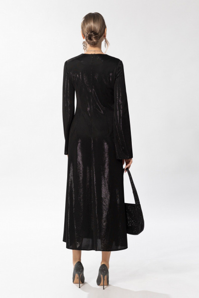 Круглогодичное нарядное платье на подкладке черное Golden Valley 44084 черный - фото 2