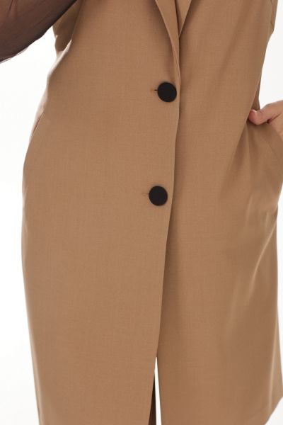 Брюки, жилет Твой имидж 1877 бежевый - фото 6