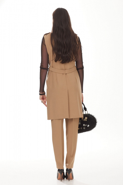 Брюки, жилет Твой имидж 1877 бежевый - фото 2