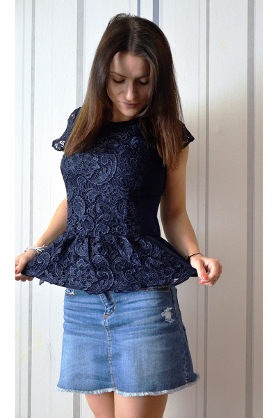 Туника OLANTIZ ТВ004 синий - фото 1