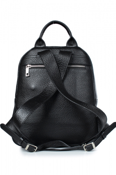 Кожаный рюкзак на одно отделение с карманом Galanteya 3024.24с501к45 черный - фото 3