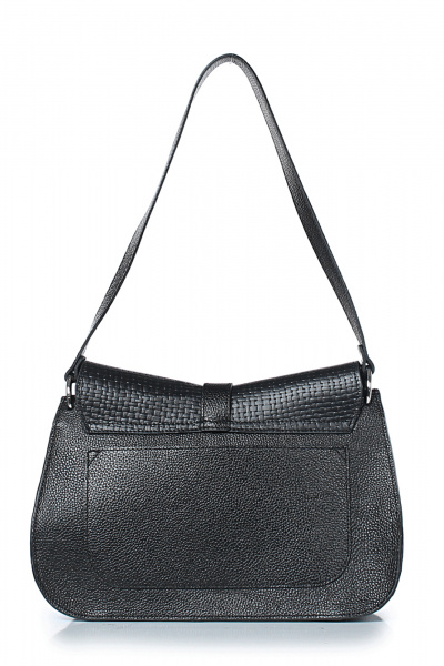 Сумка из натуральной кожи на одно отделение Galanteya 49123.24с157к45 черный - фото 3