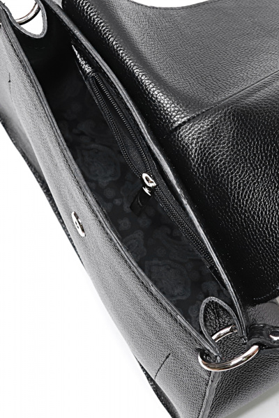 Сумка из натуральной кожи на одно отделение Galanteya 49123.24с157к45 черный - фото 5