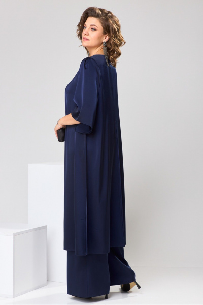 Нарядный комплект туники и брюк из текстиля Romanovich Style 3-2749 синий - фото 10