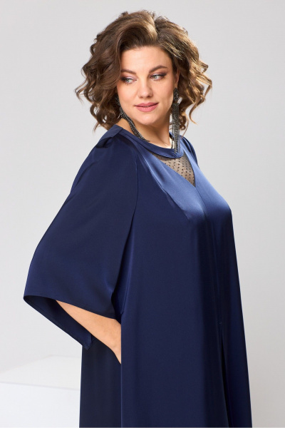 Нарядный комплект туники и брюк из текстиля Romanovich Style 3-2749 синий - фото 4