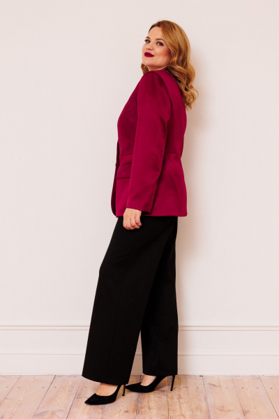 Женские брюки из трикотажа с широкой резинкой по талии AMUARt 1024 черный - фото 4