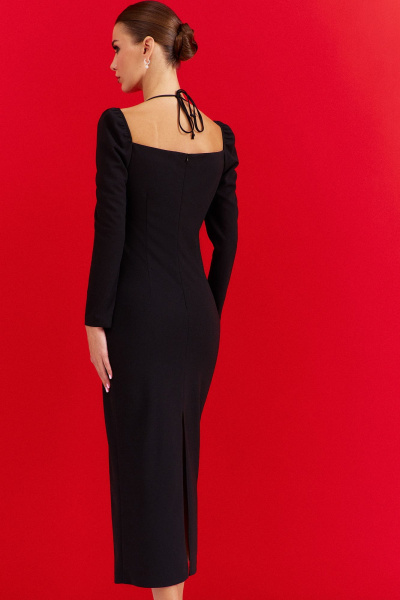Платье DILIA 0919 черный - фото 4
