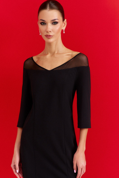 Платье DILIA 0914 черный - фото 3