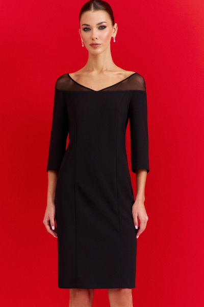 Платье DILIA 0914 черный - фото 2