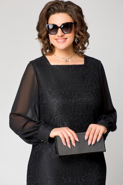 Платье EVA GRANT 7284А черный - фото 10