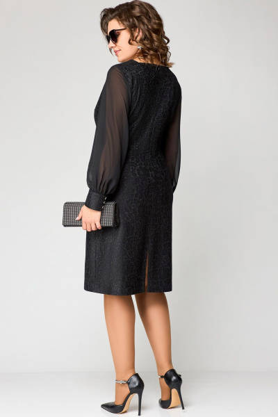 Платье EVA GRANT 7284А черный - фото 7