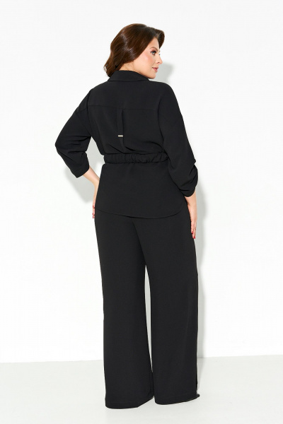 Костюм из мягкой костюмной ткани: рубашка и брюки с эластичным поясом IVA 1614 - фото 9