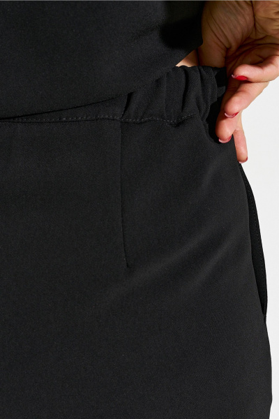 Костюм из мягкой костюмной ткани: рубашка и брюки с эластичным поясом IVA 1614 - фото 7