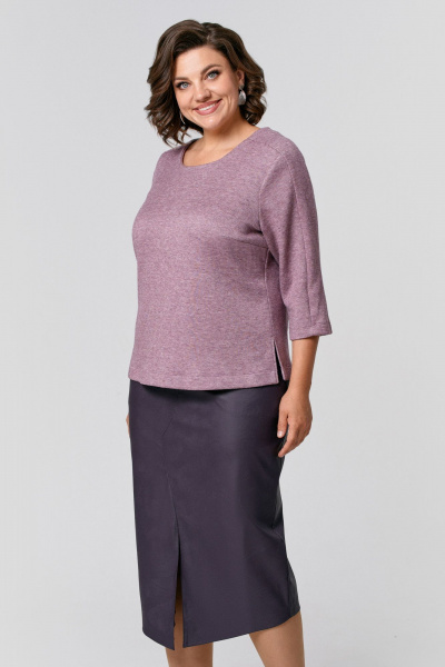 Джемпер из мягкого трикотажа с ангорой для демисезона IVA 1742 - фото 1