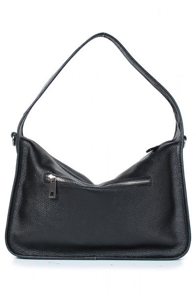 Сумка из натуральной кожи на плечо и ручку регулируемую Galanteya 18023.23с991к45 черный - фото 3