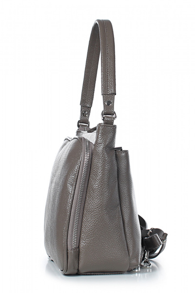 Сумка из натуральной кожи в демисезон для ежедневного использования Galanteya 25224.24с860к45 серо-коричневый - фото 4