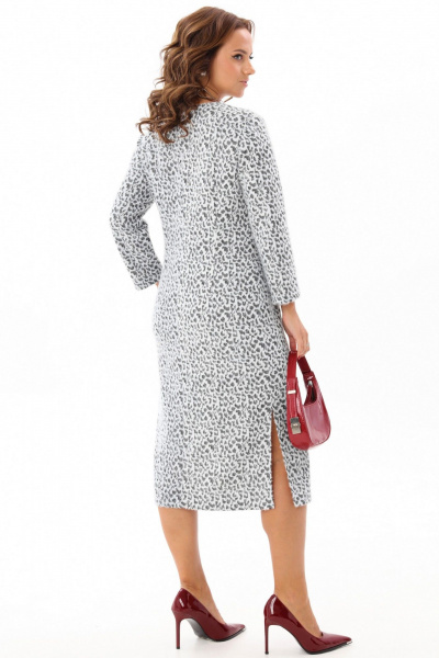 Миди платье из трикотажа с разрезами и вырезом каре Angelina & Сompany 1179 - фото 8