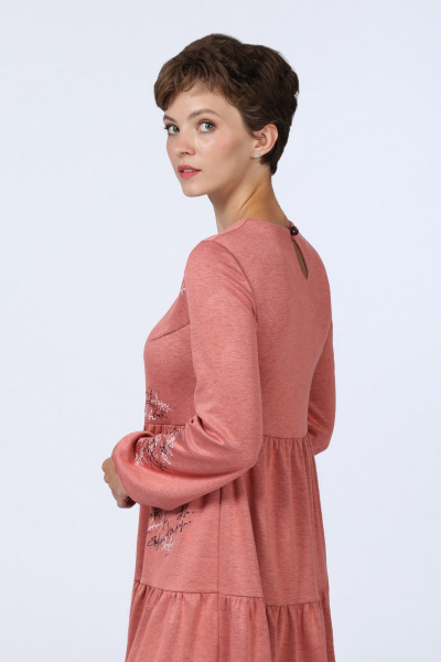 Платье Полинушка 668/4 коралл - фото 5