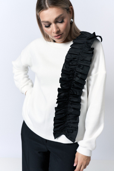 Брюки и джемпер свободного силуэта с рюшей Verita 2338 - фото 4