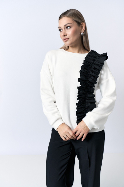 Брюки и джемпер свободного силуэта с рюшей Verita 2338 - фото 3