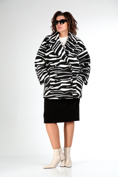 Демисезонное женское укороченное пальто из шерсти с воротником ALEZA 1226 - фото 7