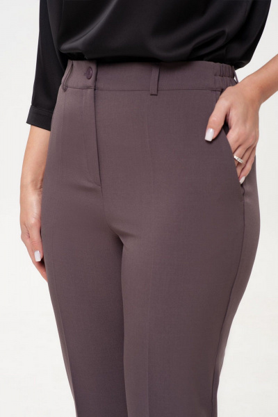 Длинные брюки и жакет на каждый день в классическом стиле IVARI 10403/1 какао - фото 9