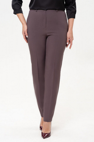 Длинные брюки и жакет на каждый день в классическом стиле IVARI 10403/1 какао - фото 8