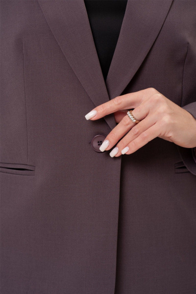 Длинные брюки и жакет на каждый день в классическом стиле IVARI 10403/1 какао - фото 6