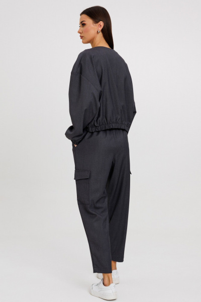 Брюки укороченные из костюмной ткани для повседневной носки Kivviwear 4208.04 - фото 6