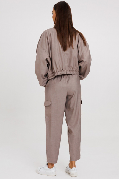 Костюм из хлопка: кардиган и укороченные брюки Kivviwear 42074208.05 - фото 11