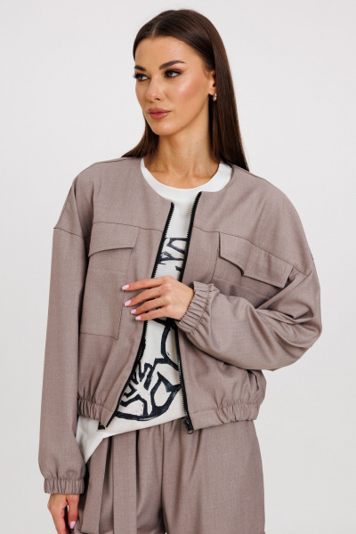 Костюм из хлопка: кардиган и укороченные брюки Kivviwear 42074208.05 - фото 8