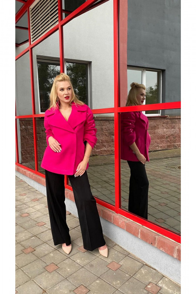 Пальто демисезонное на подкладке с металлическими клепками Atelero 1041Ф - фото 3