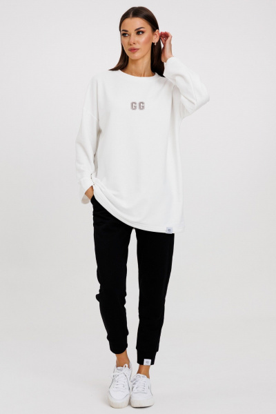 Комфортный костюм из трикотажа с принтами на каждый день Kivviwear 42374051.03 - фото 1