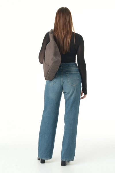 Бежевая сумка из искусственной замши с компактным дизайном MT.Style Gabbi/\ brown-velour - фото 2