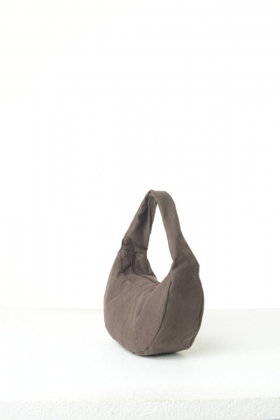 Круглогодичная сумка из искусственной замши с удобной ручкой MT.Style HOBO brown-velour - фото 2