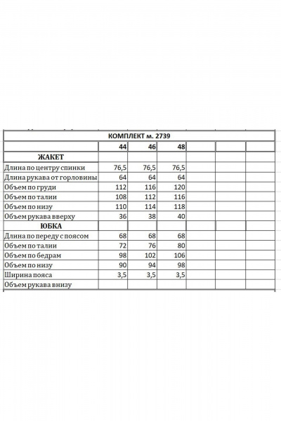 Нарядный комплект жакет и юбка из костюмной ткани с принтом EOLA 2739 черный - фото 4