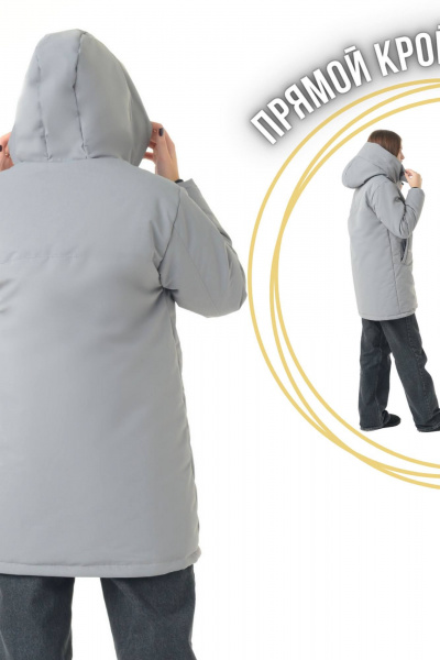 Зимняя оверсайз куртка влагостойкая с меховым капюшоном MT.Style 273493220 - фото 9