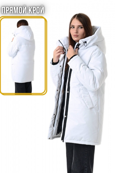 Зимняя удлинённая куртка с мембраной и меховым капюшоном MT.Style 273493219 - фото 7