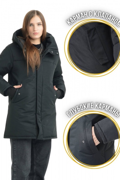 Зимняя пуховик оверсайз с подкладкой из меха и влагозащитой MT.Style 273490256 - фото 8