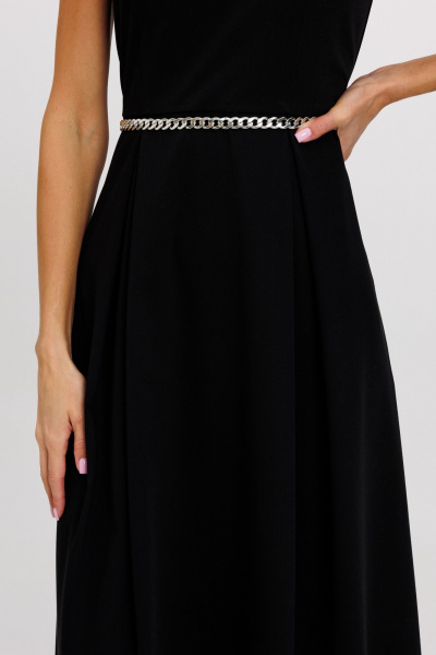 Длинное платье из костюмной ткани, с рельефами и складками Kivviwear 4242.01 - фото 6