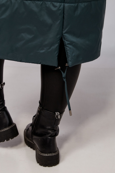 Пальто с капюшоном и наклонными карманами, стёганое утеплённое Algranda А4030-4 - фото 4