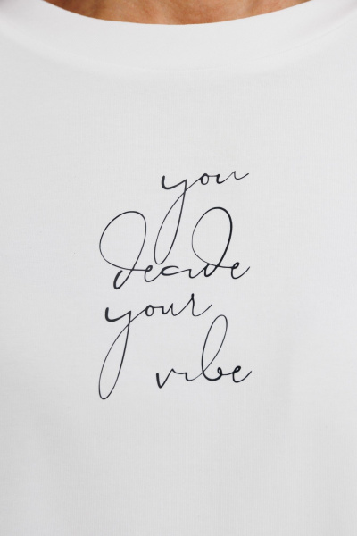 Джемпер женский демисезонный с ярким принтом из хлопка Kivviwear 4246.01 - фото 3