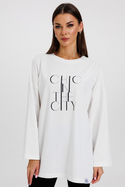 Джемпер женский демисезонный с оригинальным дизайном из хлопка Kivviwear 4246.02 - фото 9