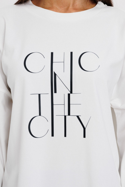 Джемпер женский демисезонный с оригинальным дизайном из хлопка Kivviwear 4246.02 - фото 8