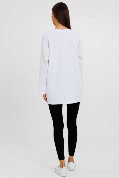 Джемпер женский демисезонный с оригинальным дизайном из хлопка Kivviwear 4246.04 - фото 9